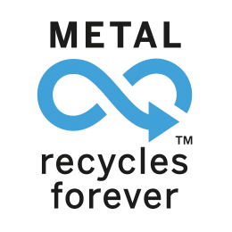 Metal recycles forever logo 249